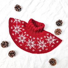 Load image into Gallery viewer, Snöflingor halsvärmare - svenska