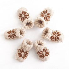 Last inn bildet i Galleri-visningsprogrammet, Strikkeoppskrift sokker baby selbumønster beige
